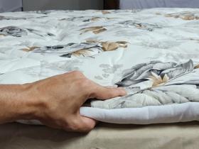Pillow Top Cama Casal Box Protetor De Colchão Extra Macio Floral