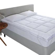 Pillow Top Cama Casal Kacyumara 138x188x7 cm Branco - 351494 Pillow Top Cama Casal Kacyumara 138x188x7 cm Branco - 351494