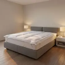 Pillow Top Cama Casal Protetor de Colchão Macio 400 Fios Percal Extra Conforto Cama de Hotel Capa Lavável Encaixe Perfeito no Colchão - SouTextil