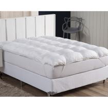 Pillow Top Casal 100% Fibra Siliconada 1600G/M² - Tecido Percal Algodão - Muito mais Conforto - Ecaza