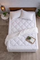 Pillow Top Casal Espuma Percal 400 Fios Protetor de Colchão