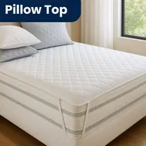 Pillow Top Casal Extra Macio Toque de Pluma Percal 400 Fios 138x188x5cm Conforto Hotel