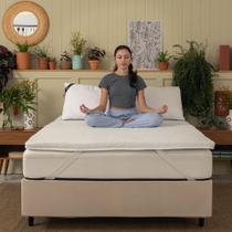 Pillow Top Casal Guldi Soft com Espuma D30 com Alça (5x158x198) Branco Pillow Top Casal Guldi Soft com Espuma D30 com Alça (5x158x198) Branco