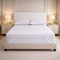 Pillow Top Casal Hybrid Plus Dupla Face 138x188x10cm Branco Alabama Pillow Top Casal Hybrid Plus Dupla Face 138x188x10cm Branco Alabama