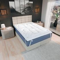 Pillow Top Casal Queen King Size Solteiro Fibra De Silicone 400 Fios Protetor Toque Macio Aveludado Pillow Top Casal Queen King Size Solteiro Fibra De Silicone 400 Fios Protetor Toque Macio Aveludado