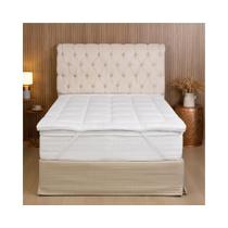 Pillow Top Casal Queen Toque De Pluma 200 Fios Extra Macio - Casa Paulinha
