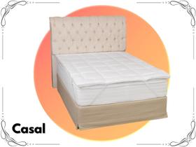 Pillow Top Casal Toque 200 Fios Luxo Extra Macio