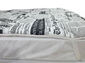 Pillow top colchão queen estampado com um lado liso 100% algodão antialergico premium