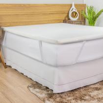 Pillow Top Ergonômico de Espuma Para Cama Solteiro Com Elástico Para Fixação