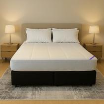 Pillow Top Espuma Hiper Soft D 23 5 cm Espessura com Proteção Lateral do Colchão Lavável em Máquina Conforto e firmeza na Medida Exata