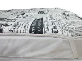 Pillow top estampado para colchão casal padrão 100% algodão dupla face