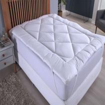 Pillow Top Extra Macio Para Colchão King Size de 1,93 x 2,03 até 0,50cm de altura. COR BRANCO