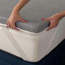 Pillow Top King Guldi Dream com Espuma D50 Viscoelástica com Alça (5x193x203) Branco e Cinza Pillow Top King Guldi Dream com Espuma D50 Viscoelástica com Alça (5x193x203) Branco e Cinza