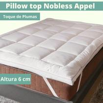 Pillow Top King Nobless Toque de Plumas Gramatura 1000g/m² Super Macio Appel