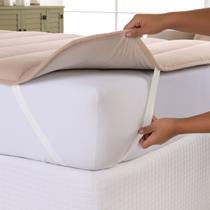 Pillow Top King Size Casa Scarpa Cotton Malha Algodão Super Macio - Bege