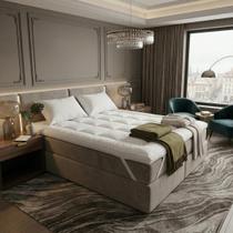 Pillow Top King Super Volumosa 600 gramas por metro quadrado de Fibra Siliconizada Harmony I Tekstil