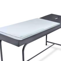 Pillow Top Para Maca De Massagem Estética Fisioterapia de Espuma Viscoelástico Nasa 80x155x6cm - BF Colchões