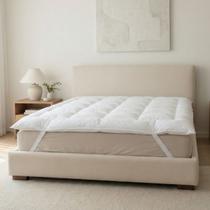 Pillow Top Percal 400 Fios Cama King Hotelaria Protetor de Colchão Conforto 193x203cm Pillow Top Percal 400 Fios Cama King Hotelaria Protetor de Colchão Conforto 193x203cm