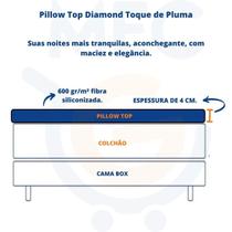 Pillow Top Protetor Colchão Cama Queen Box Toque Pluma Macio
