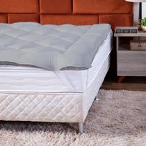 Pillow Top Protetor Colchão King Extra Macio - Premium Luxo 198x203x3cm Pillow Top Protetor Colchão King Extra Macio - Premium Luxo 198x203x3cm
