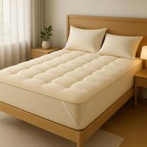 Pillow Top Protetor de Colchão 400 Fios Dupla Face Sherpa Qualidade Premium