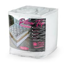 Pillow Top Protetor de Colchão 400 Fios Macio Solteiro PREMIUM