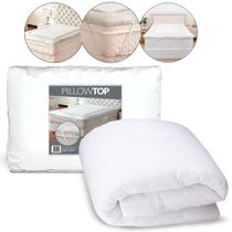 Pillow top protetor de colchão casal 190x140 hotelaria