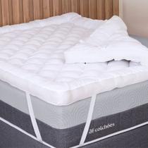 Pillow Top Queen 1000g Fibras Siliconadas Extra Macio 158x198cm BF Colchões