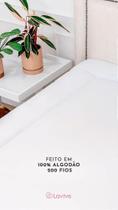 Pillow Top Queen Lavive 200 Fios Branco Com Elástico
