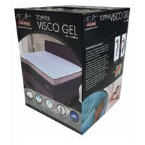 Pillow Top Queen Topper Viscogel fa Maringá Viscoelástico Gel Sense da Nasa 1,58x1,98