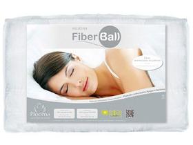 Pillow Top Solteiro 190 Fios - Poliéster e Fiber Ball 1.700 g/m² Plooma Branco