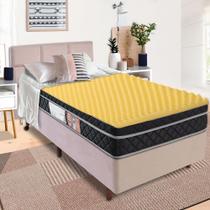 Pillow Top Solteiro Casca de Ovo Massageador Espuma Macio 78x188cm BF Colchões