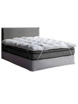 Pillow Top Solteiro Fibra Siliconada Super Volumosa Branca