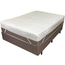 Pillow Top Solteiro King Dupla Face 200 Fios 6cm 700g-m² 100x200cm Branco