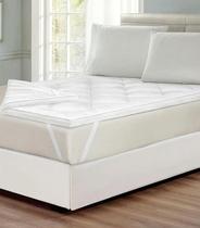 Pillow Top Super Volumoso Casal Lar e Lazer Branco Pillow Top Super Volumoso Casal Lar e Lazer Branco
