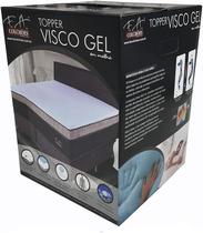 Pillow Top Topper Viscogel Fa Colchões Macio Nasa Solteirão 97x203x4cm