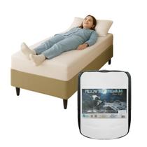 Pillow Top Visco Nasa Espuma Soft Percal 200 Fios Com Zíper Solteiro 88x188x5cm Pillow Top Visco Nasa Espuma Soft Percal 200 Fios Com Zíper Solteiro 88x188x5cm