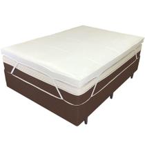 Pillow Top Viúva 200 Fios Premium 10cm 1200g-m² 128x188cm Branco