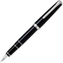 PILOT Metal Falcon Collection Caneta Tinteiro, Barril Preto,