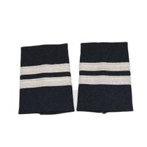 Pilot uniform epaulets/paleteras 2-bar silver metallic navy. Pilot uniform epaulets/paleteras 2-bar silver metallic navy.