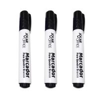 Piloto Para Quadro Branco Marcador Pincel Cor Azul Preta E Vermelha Kit Caixa 12 Unidades Leo E Leo