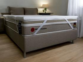 Pilow Top Hr Látex Para Colchão Kenko Premium Com Elásticos Fixação - King Size 1,93x2,03