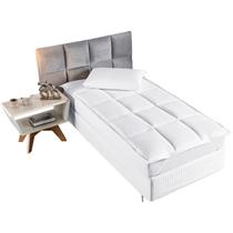 Pilowtopi para Cama de Solteiro Espessura Maciez Pillow Top