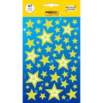 Pima Sticker Adesivo Decor Estrela Brilha no Escuro Pimaco, 1 folha - cód 970942 Pima Sticker Adesivo Decor Estrela Brilha no Escuro Pimaco, 1 folha - cód 970942
