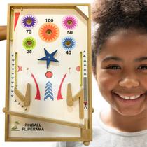 Pimball Fliperama Brinquedo Infantil em Madeira