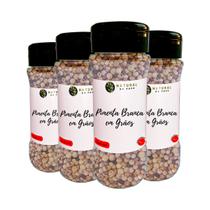 Pimenta Branca Importada em Grãos Qualidade Superior Kit 4 Dosador 50g