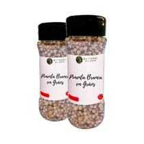 Pimenta Branca Pura em Grãos Alta Qualidade Kit 2 Pote Com Dosador 50g Pimenta Branca Pura em Grãos Alta Qualidade Kit 2 Pote Com Dosador 50g