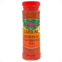 Pimenta Carolina Reaper Macerada No Vinagre 100g D'Horta Pimenta Carolina Reaper Macerada No Vinagre 100g D'Horta