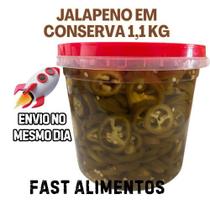 Pimenta jalapeno verde 1.100 kg balde jamal em conserva