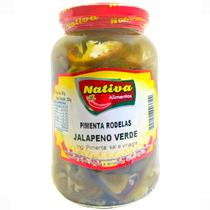 Pimenta Jalapeno Verde em Rodelas Conserva 540g Nativa